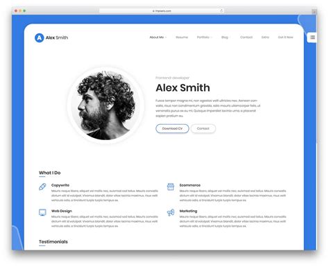 Resume Web Template