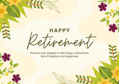Retirement Template Card