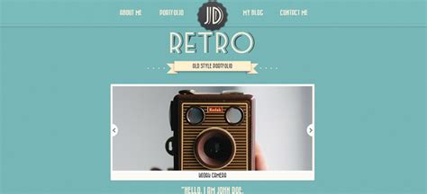 Retro Vintage Website Templates