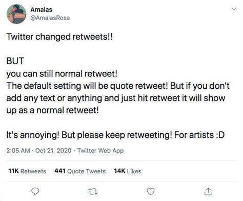 Retweet Standar