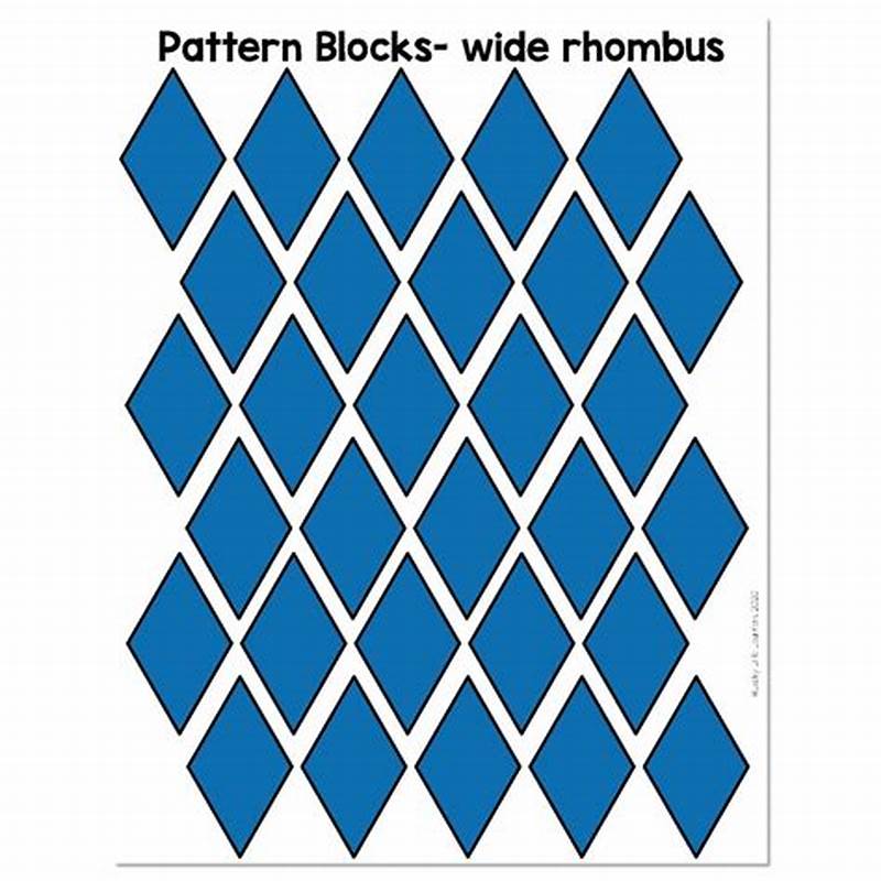 Rhombus Pattern Block