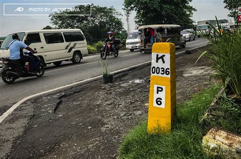 Road with KM marker
