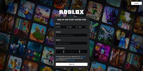 Roblox Login Page