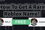 Roblox Rare Username Generator