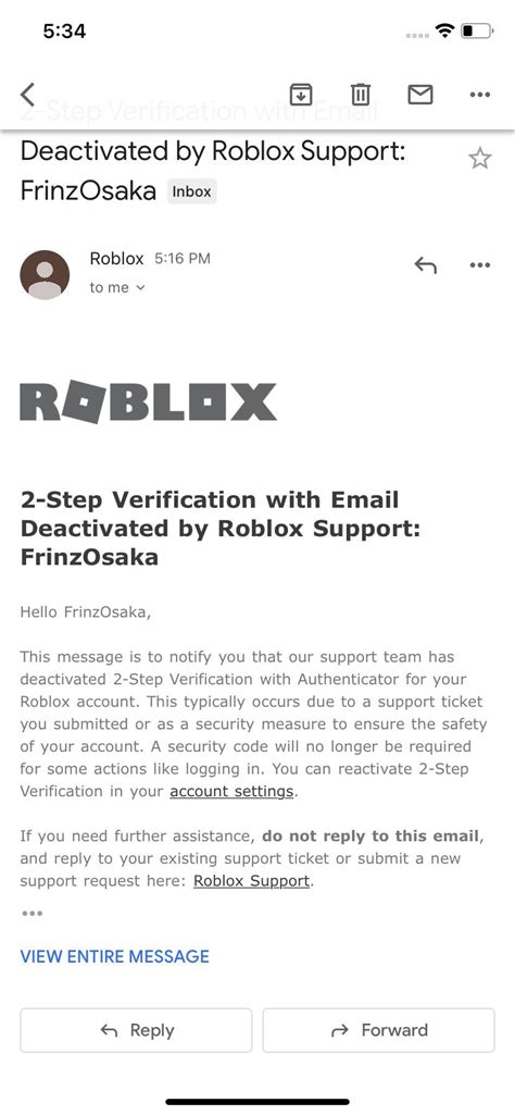 Roblox Support email