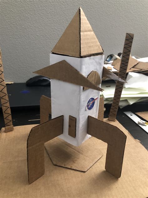 Rocket Made of Cardboard