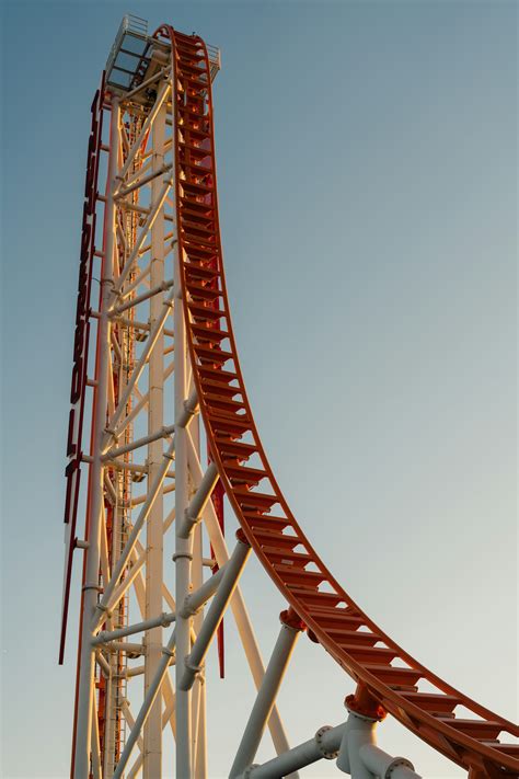 Roller coaster going down