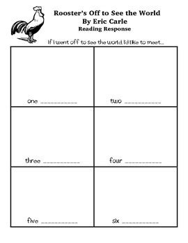 Rooster Off To See The World Printables