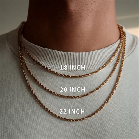 Rope Chain Size Chart