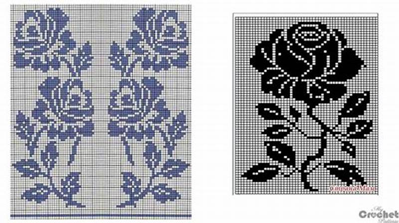 Rose Filet Crochet Pattern