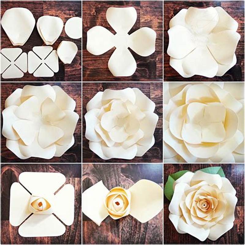 Rose Paper Flower Pattern