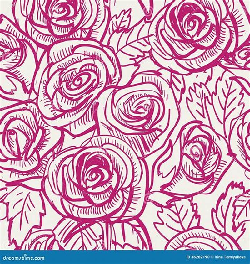 Rose Pattern Vector