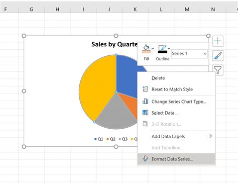 Rotating A Pie Chart In Excel