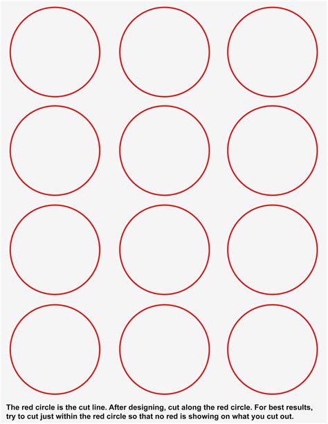 Round Label Template