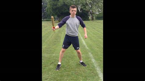 Rounders batting action