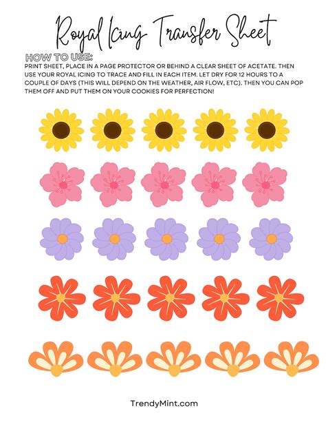 Royal Icing Transfer Templates