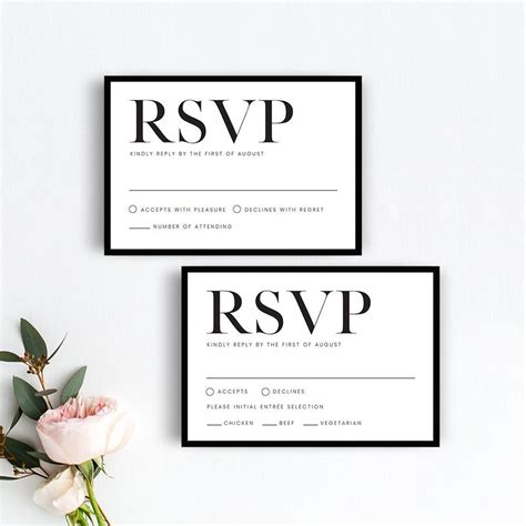 Rsvp Cards Templates