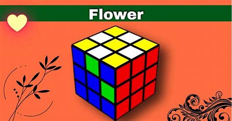 Rubik's Cube Flower Pattern Algorithm