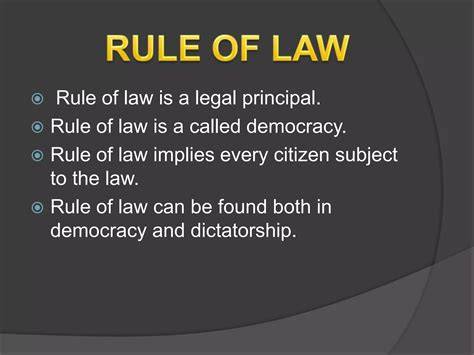 Rule of Law concept