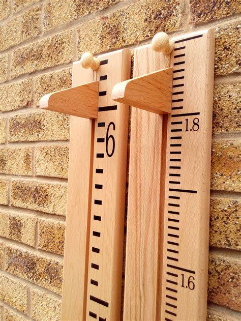 Ruler Height Chart Wooden