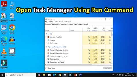 Run Command to Open Task Manager