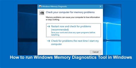 Run Memory Diagnostic in Safe Mode