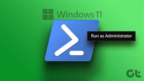 Run as Administrator