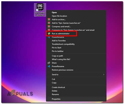 Run the Game Launcher as Administrator