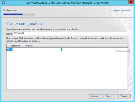 SCVMM Cluster Error