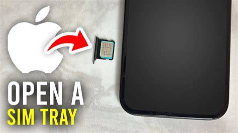 SIM card tray open