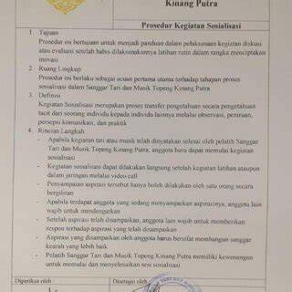 Sosialisasi SOP
