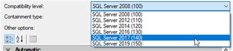 SQL Server Version Compatibility Error