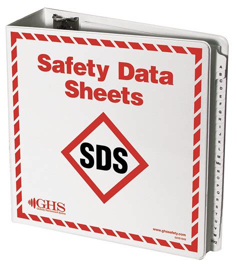 Safety Data Sheet Binder Cover Printables