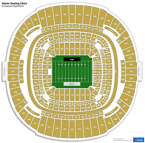 Saints Football Seating Chart