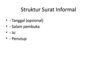 Salam Pembuka Informal