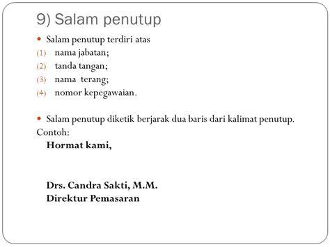 Salam penutup