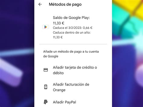 Saldo Google Play