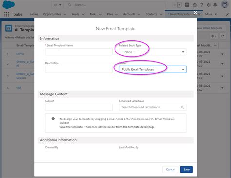Salesforce Email Templates Lightning