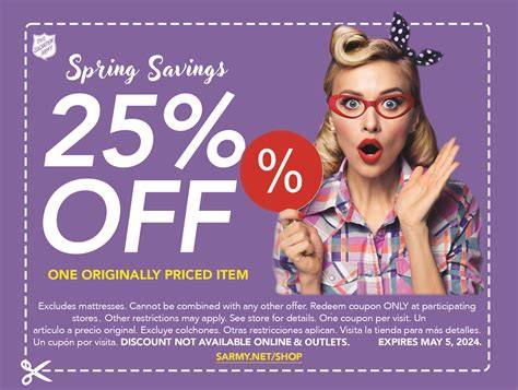 Salvation Army Printable Coupon