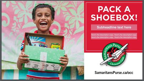 Samaritans Purse Shoebox List Printable