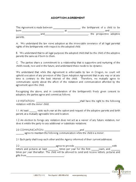 Contoh Surat Perjanjian Adopsi Anak Secara Kekeluargaan