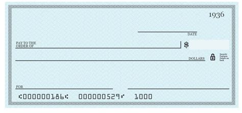 Sample Blank Check Template