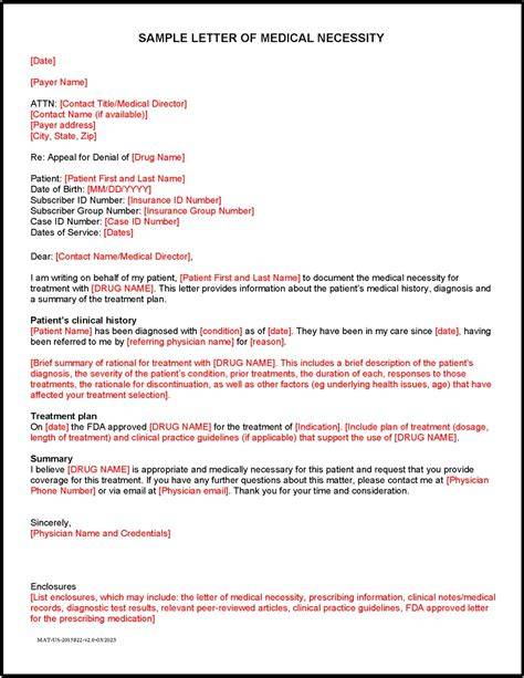 Sample PMR Letter