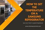 Samsung RF266ABPN Set Temp On Freezer
