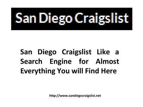 San Diego Craigslist Community