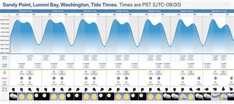 Sandy Point Tide Chart