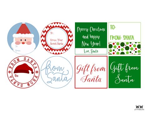 Santa Gift Labels Printable