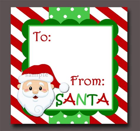 Santa Printable Labels
