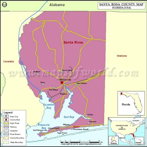 County Florida Map