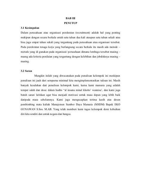 Saran Makalah